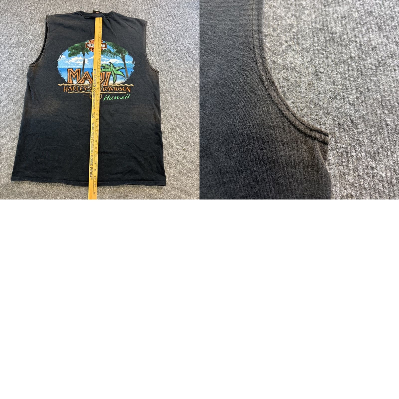 Harley Davidson VINTAGE Harley-Davidson T Shirt Adult Large Black Maui Hawaii Motorcycle Tank Mens L Black Bike 90s/Theme Motorcycle Size US L / EU 52-54 / 3 - 8 Thumbnail