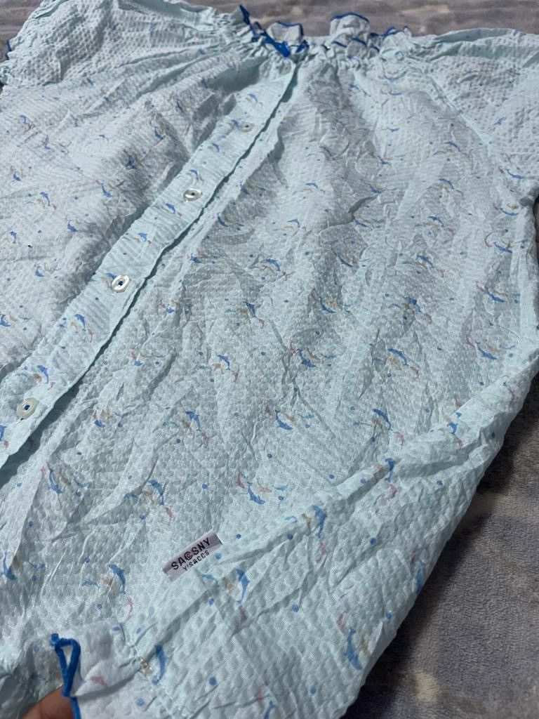 Yohji Yamamoto Yohji Yamamoto Sassny Y’saccs Embroidered Dolphins Button Up Size M / US 6-8 / IT 42-44 - 2 Thumbnail