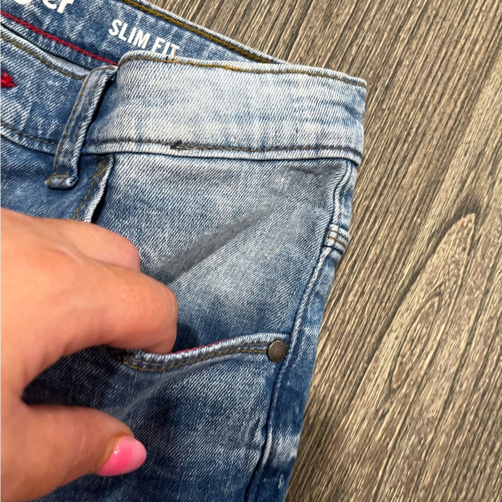 Wrangler Wrangler Tapered Jeans Slim Fit Stretch Pockets Denim 14R Size 36" / US 14 / IT 50 - 6 Thumbnail