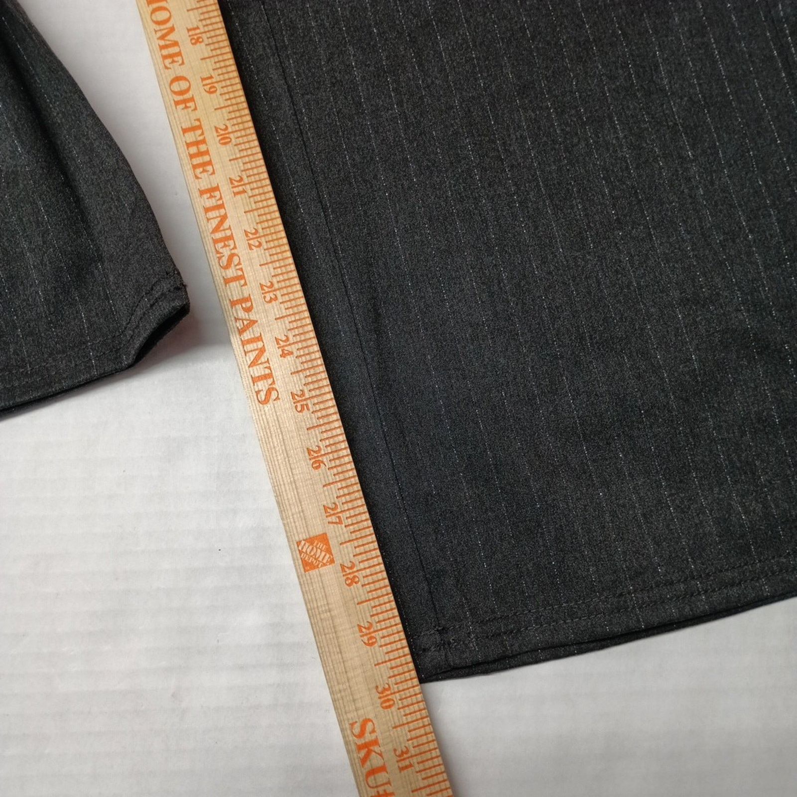 Tommy Hilfiger Tommy Hilfiger Women's Wide-Leg Cargo Pants Size 2 Gray Stri Size 26" / US 2 / IT 38 - 3 Thumbnail