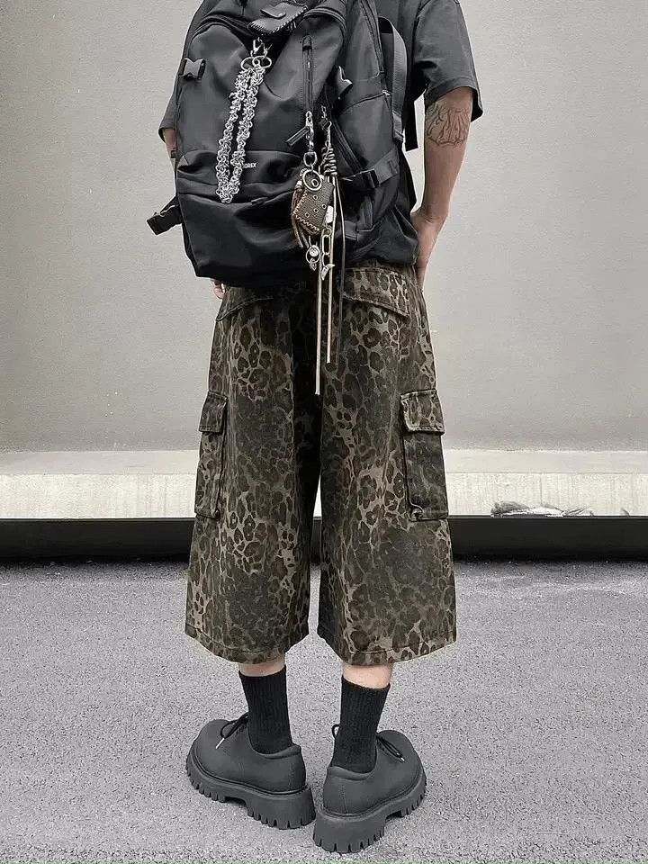 Japanese Brand × Jean Leopard Graphic Baggy Short s Size US 34 / EU 50 - 3 Thumbnail