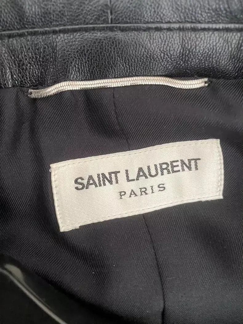 Saint Laurent Paris Saint Laurent Leather Collar Rivet Fringe Blazer Size US M / EU 48-50 / 2 - 2 Thumbnail