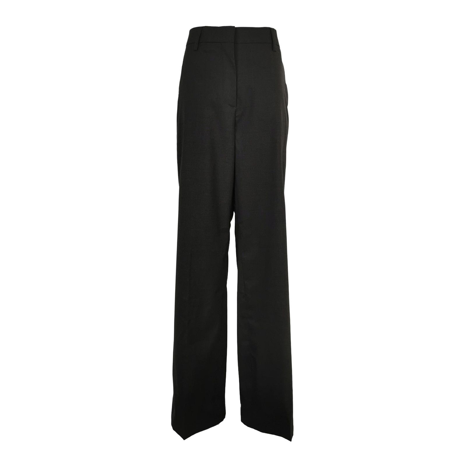 Prada Prada Black Wool High-Waisted Pants Size 38 0089 Size 38" / US 16 / IT 52 - 1 Thumbnail