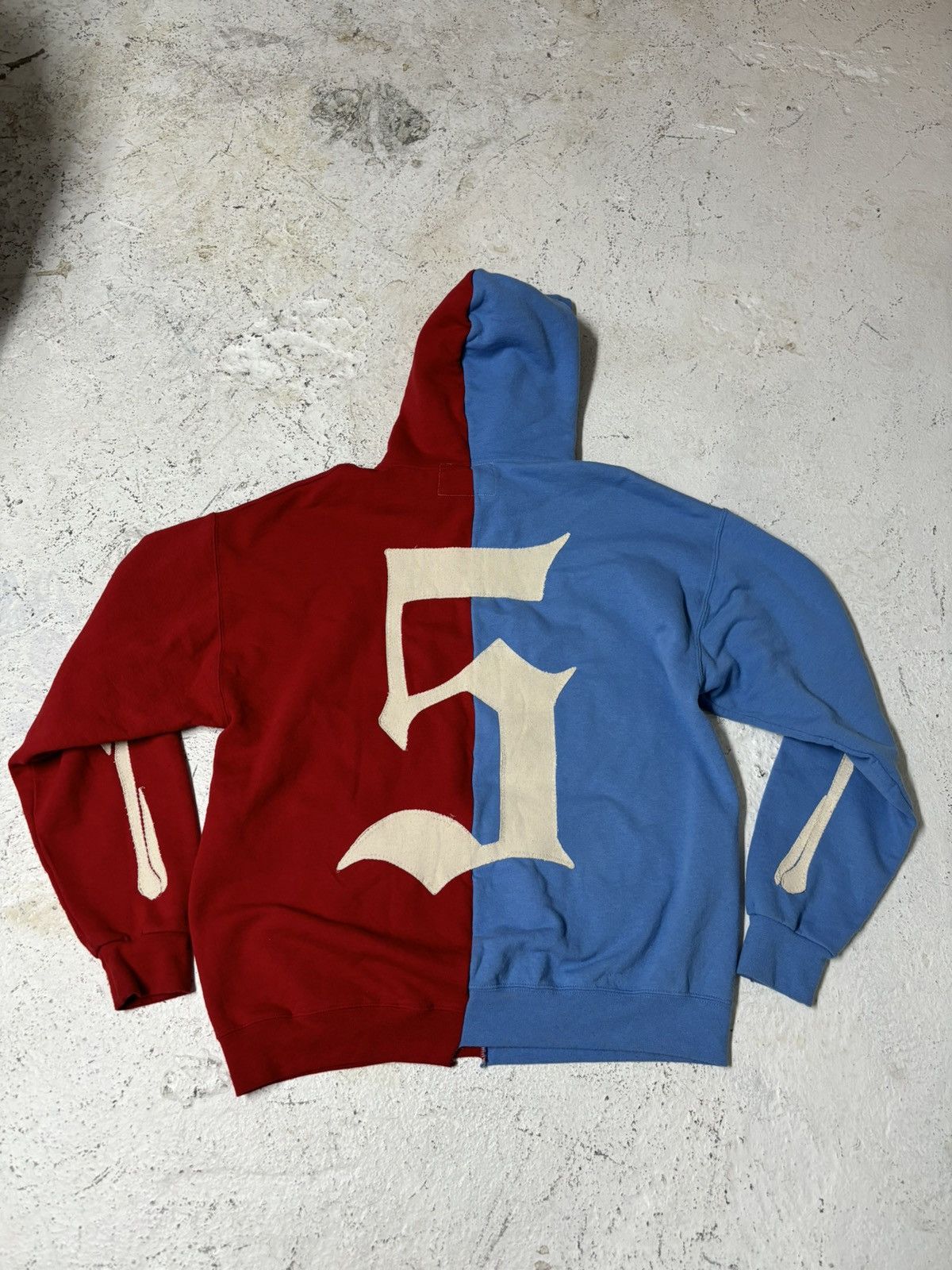 Japanese Brand Dead by Sam custom split skeleton hoodie Size US XL / EU 56 / 4 - 2 Thumbnail