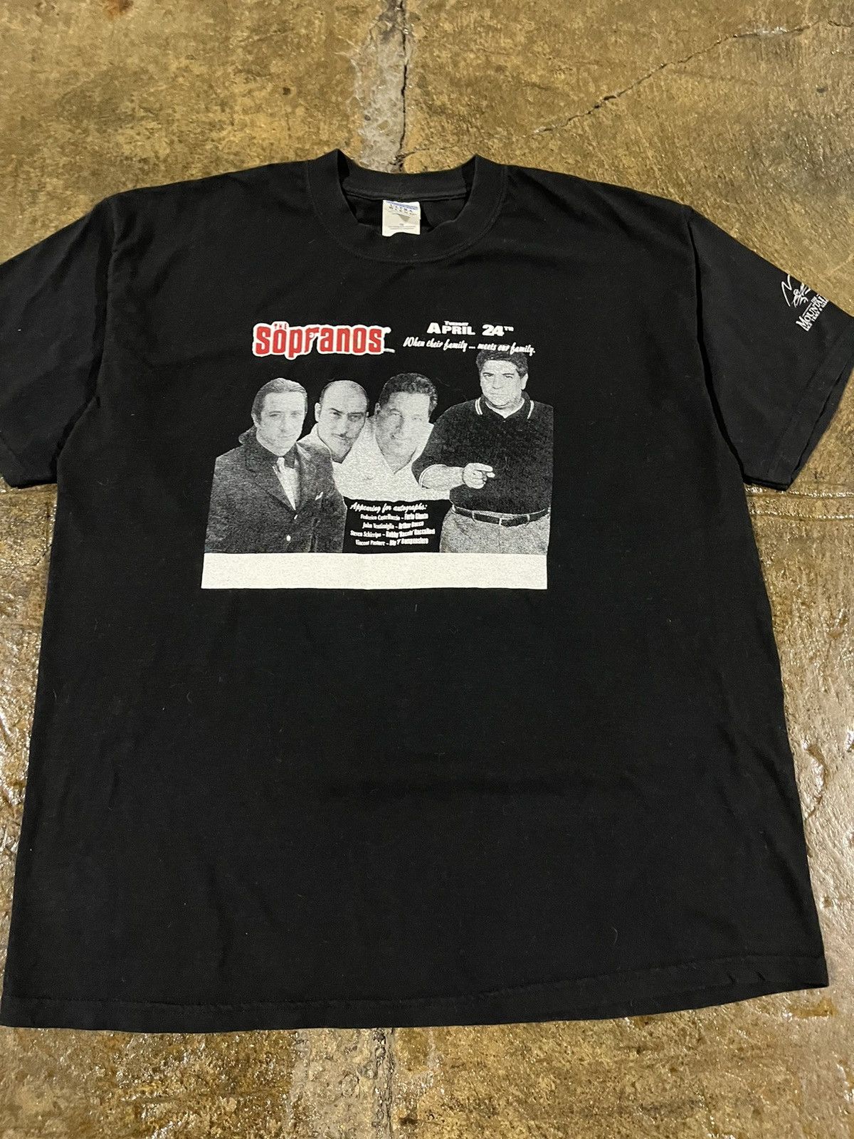Vintage Vintage 2000s The Sopranos Live Super Rare TV Tee Shirt Size US XL / EU 56 / 4 - 2 Thumbnail