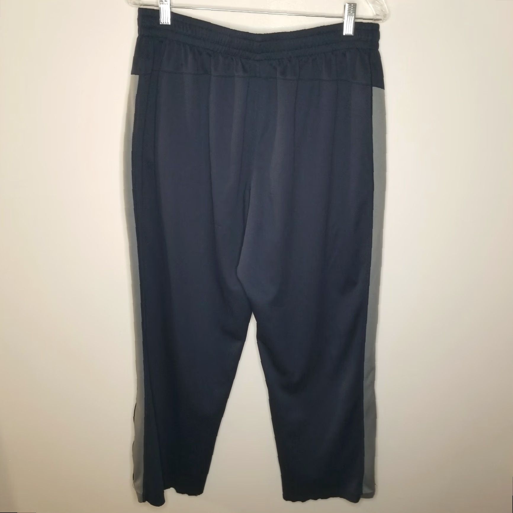 Starter VINTAGE Starter Track Pants Mens L Blue Gray Elastic Waist Activewear Men Gray/Blue 90s or 2000s Men’s Pants Size US 33 - 5 Thumbnail