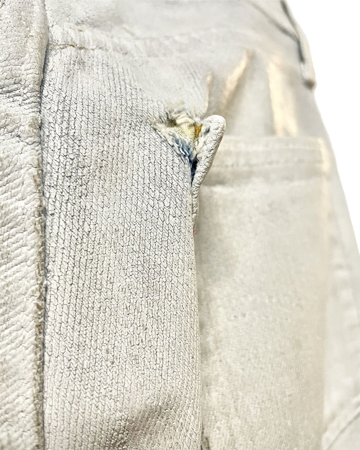 Maison Margiela × Vintage Artisanal Painted White Jeans (SS99) Size 27" / US 4 / IT 40 - 7 Thumbnail