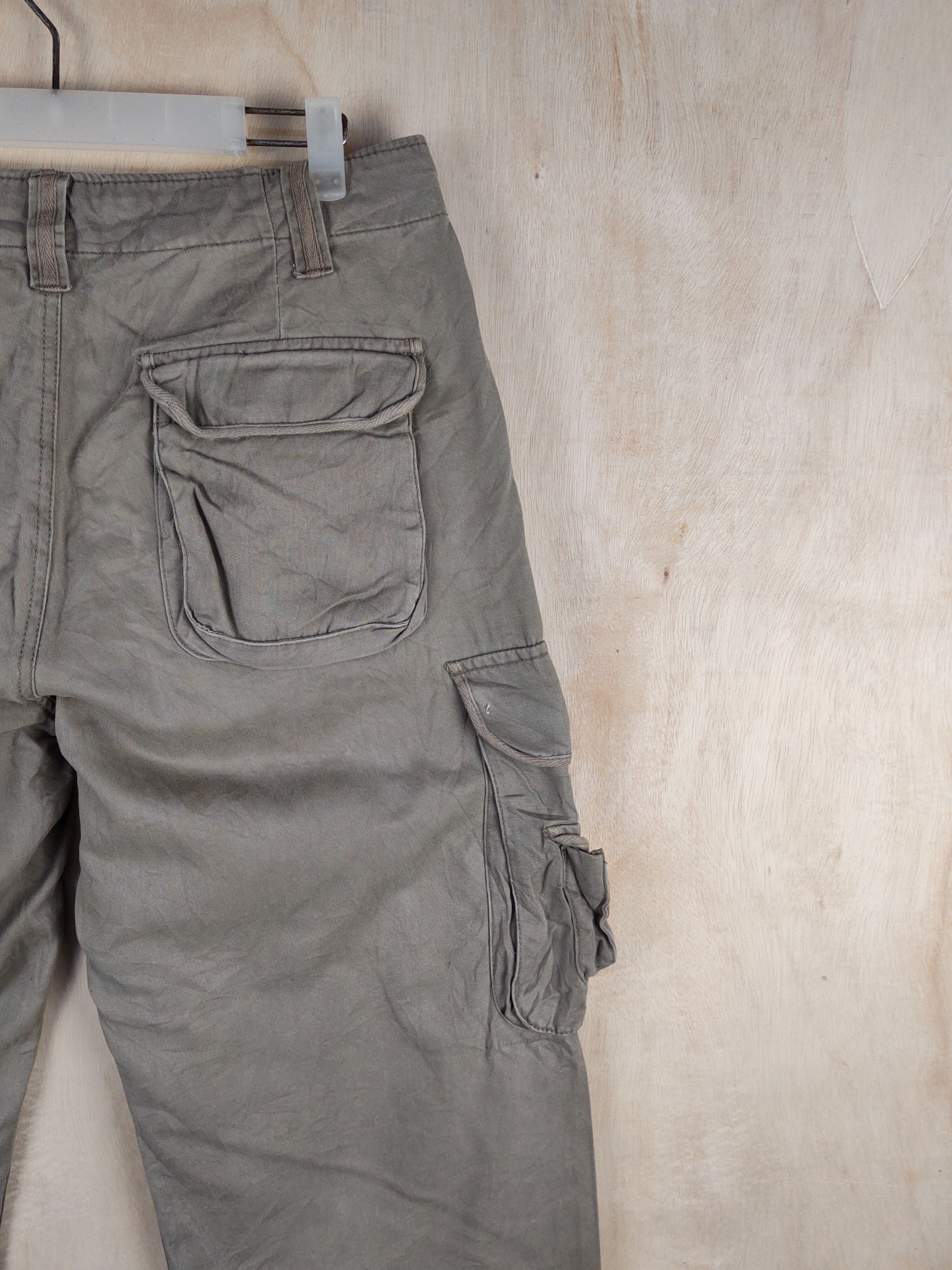 Japanese Brand Villand Olive Faded Multipocket Tactical Cargo Pants #S2404 Size US 31 - 10 Thumbnail