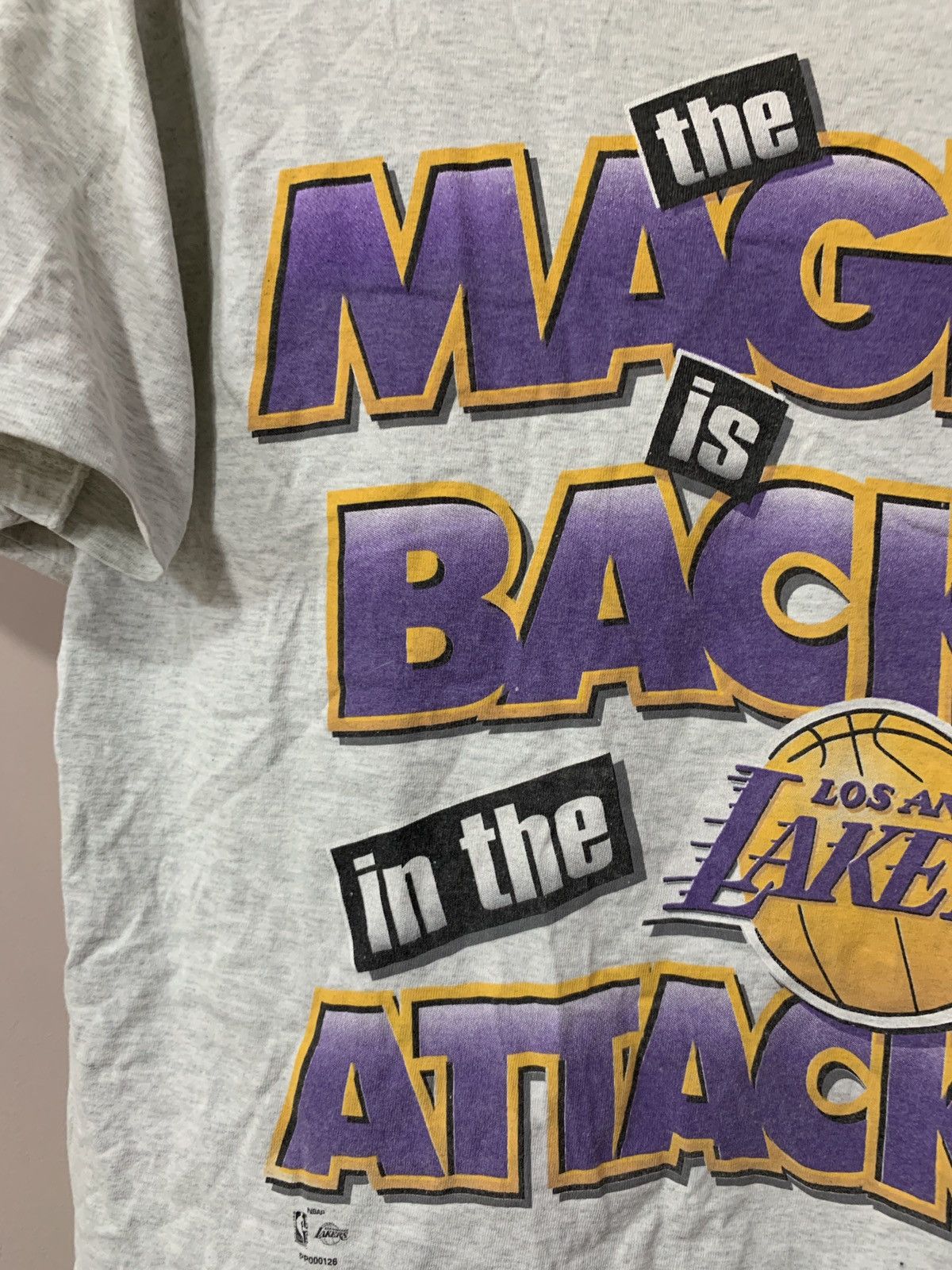 NBA Los Angeles Lakers Vintage T Shirt Pro Player Retro Size L Size US L / EU 52-54 / 3 - 5 Thumbnail
