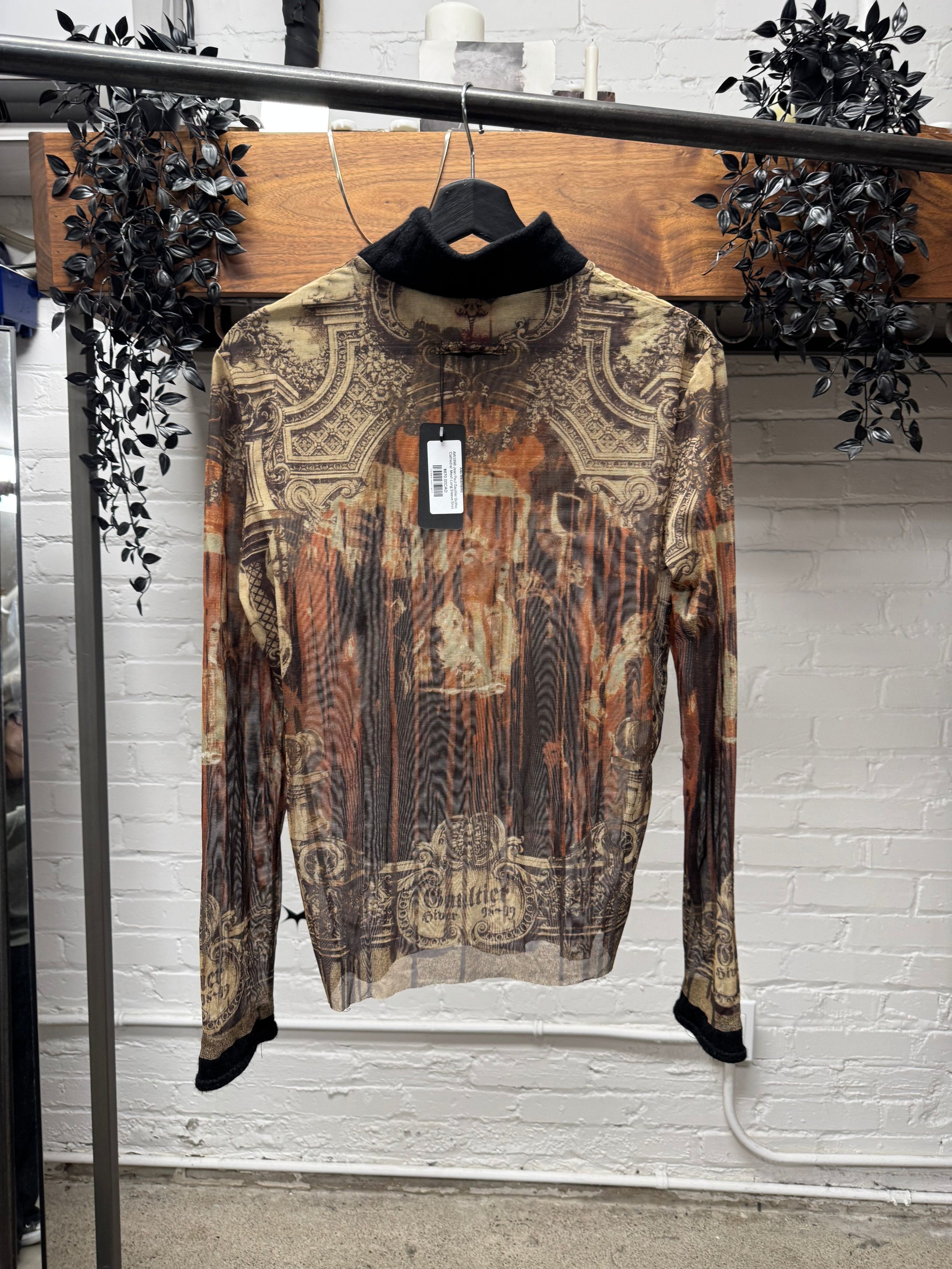 Other AW1998 Jean Paul Gaultier Gothic ‘Cathedral’ Mesh Long Sleeve Shirt Size US M / EU 48-50 / 2 - 4 Thumbnail