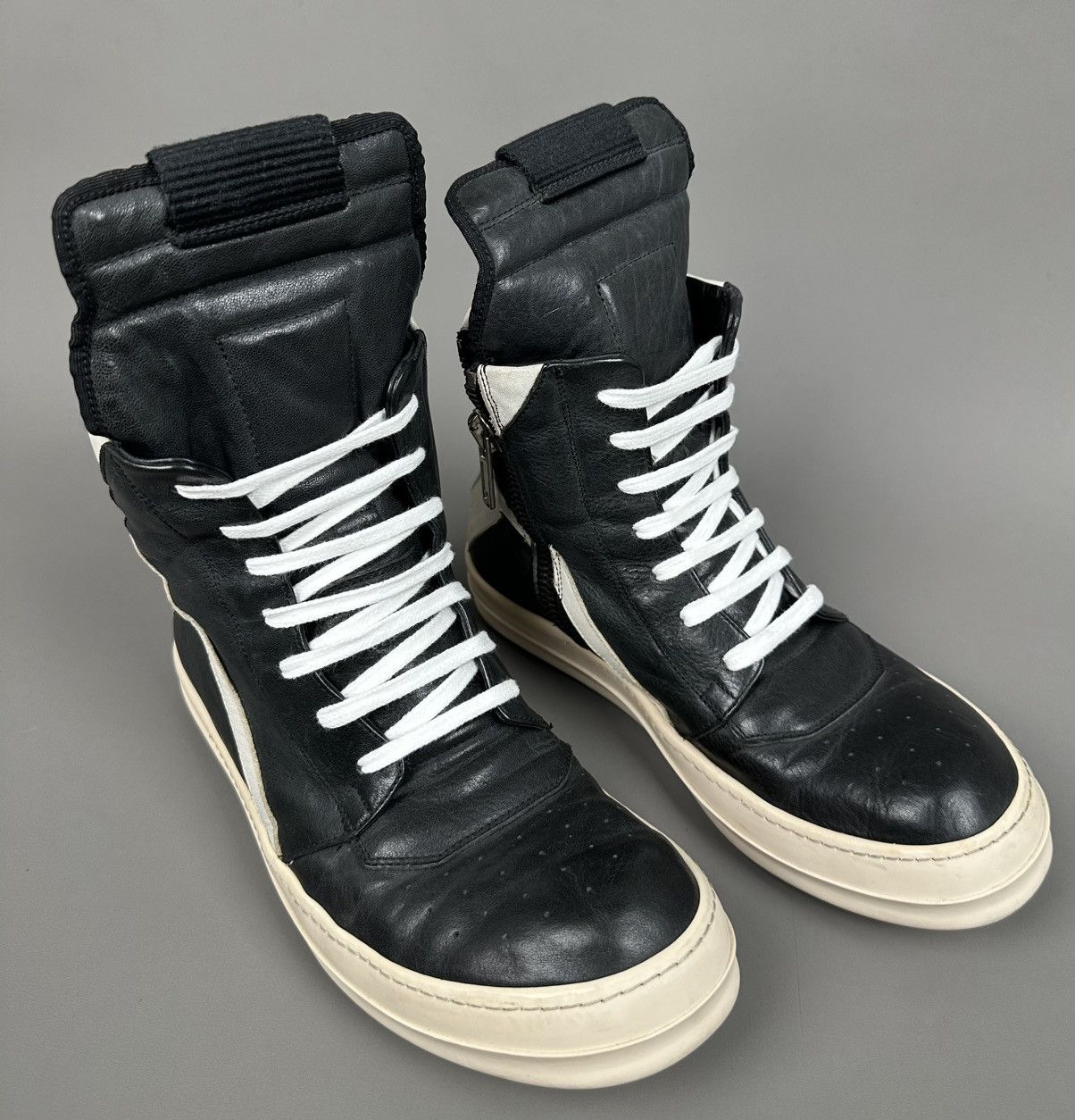 Rick Owens Rick Owens - Geo Basket High Tongue Side Zipped Size US 8 / EU 41 - 2 Thumbnail