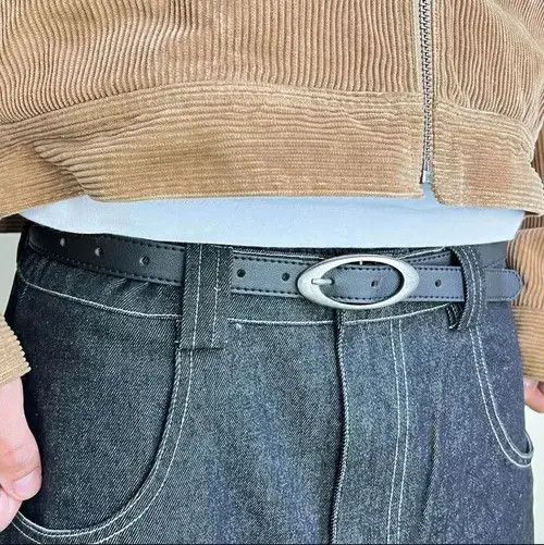 Other vintage black american western simple designer oval belt Size ONE SIZE - 3 Thumbnail