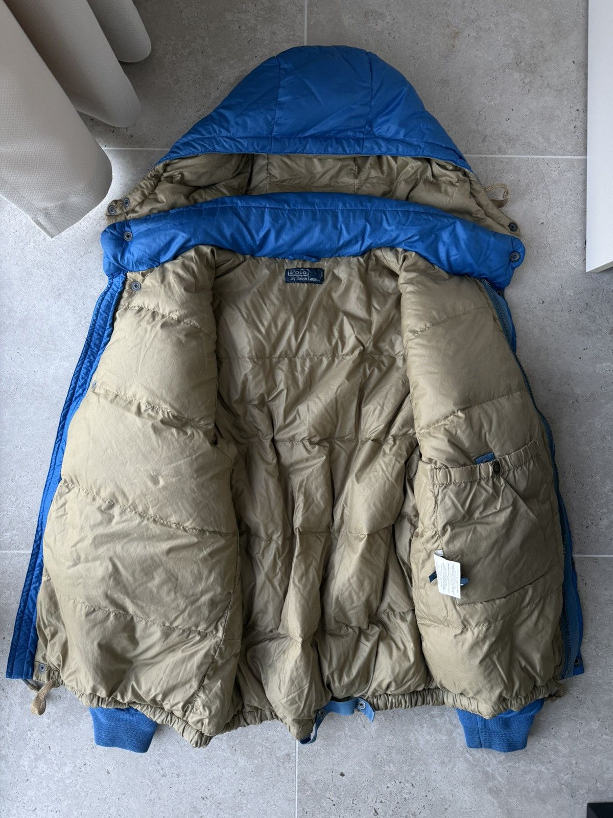 Polo Ralph Lauren Vintage 90’s Blue Polo Ralph Lauren Puffer Jacket With Hood Size US L / EU 52-54 / 3 - 12 Thumbnail