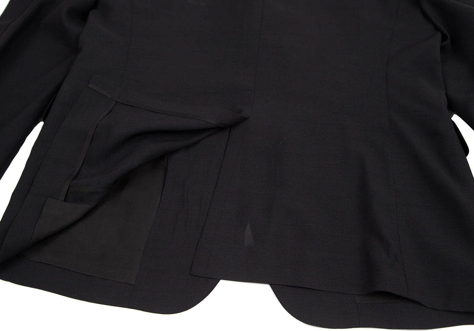 Issey Miyake Wool Waist Dart Design Jacket in Black Size 4 Size US XL / EU 56 / 4 - 13 Thumbnail