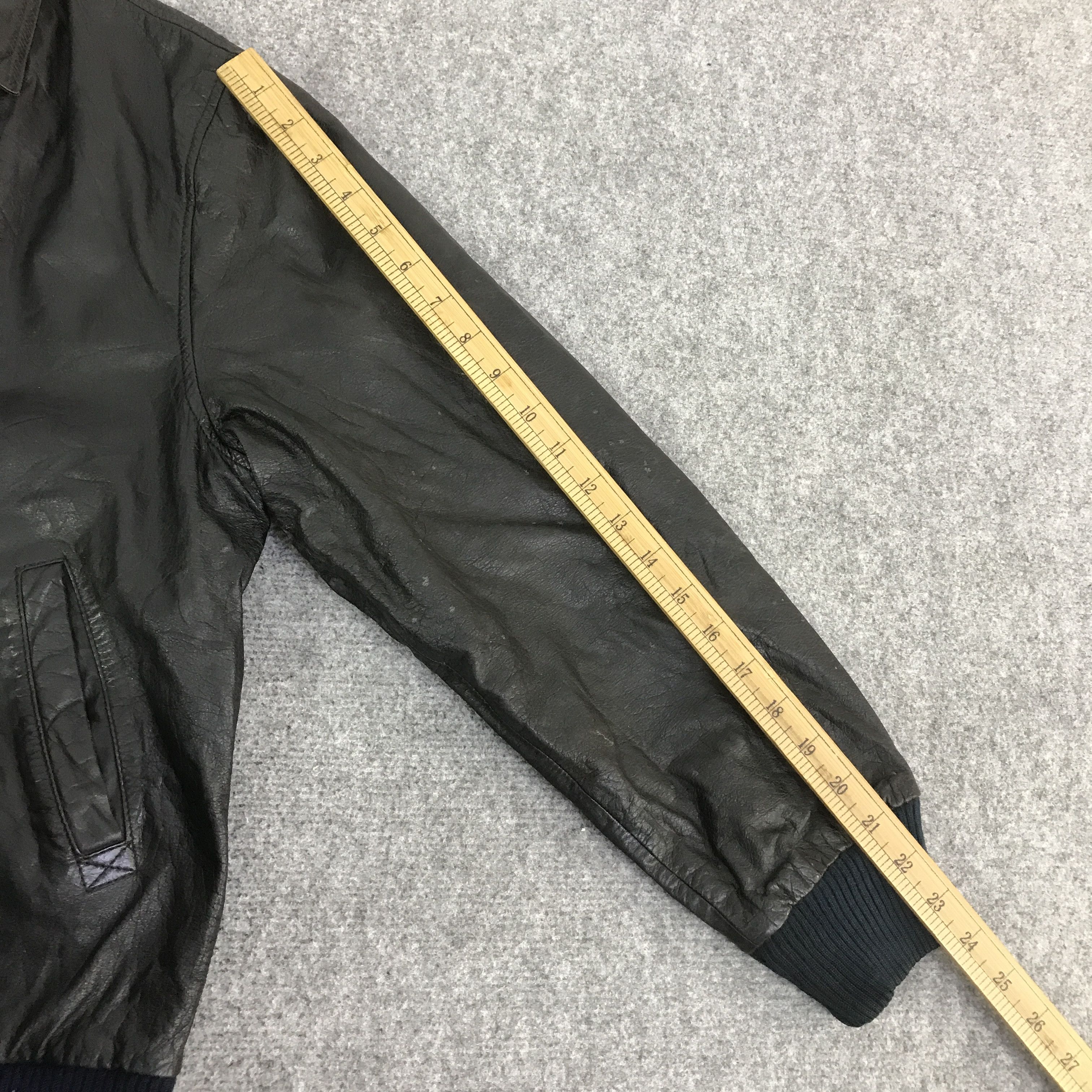 Japanese Brand JAPANESE BRAND LEATHER BOMBER JACKET K116B14 Size US L / EU 52-54 / 3 - 6 Thumbnail