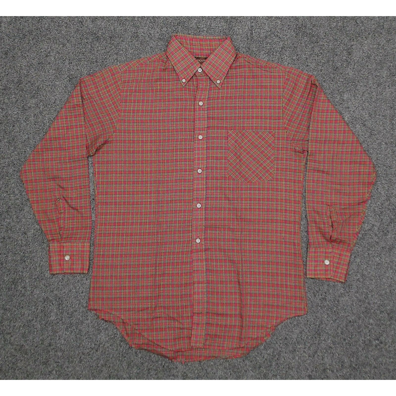Vintage Vintage 1970s Kingsport Arnel Triacetate Plaid Shirt Size US S / EU 44-46 / 1 - 3 Thumbnail