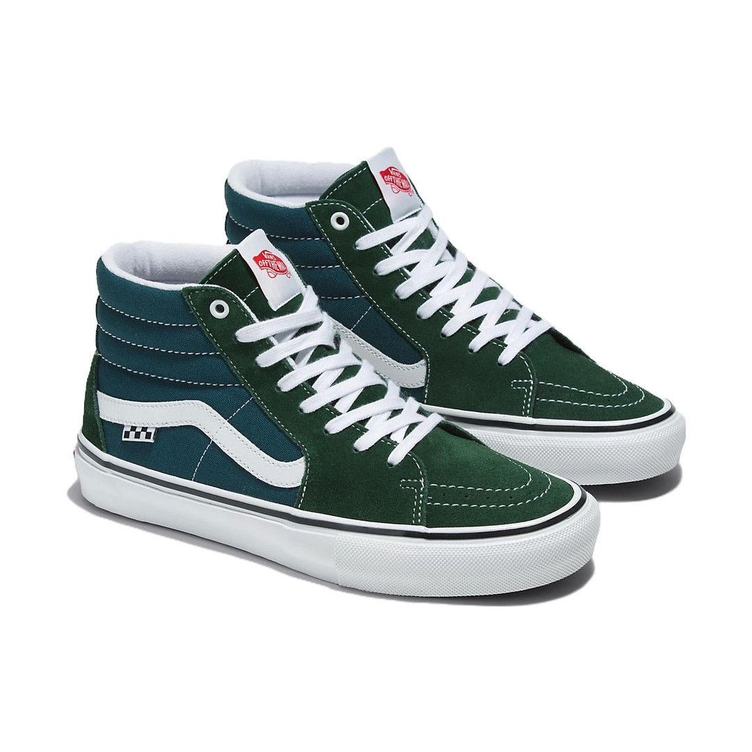 Vans VANS MEN'S 13 SK8 HI MOUTAIN VIEW GREEN BLUE CANVAS NIB Size US 13 / EU 46 - 2 Thumbnail