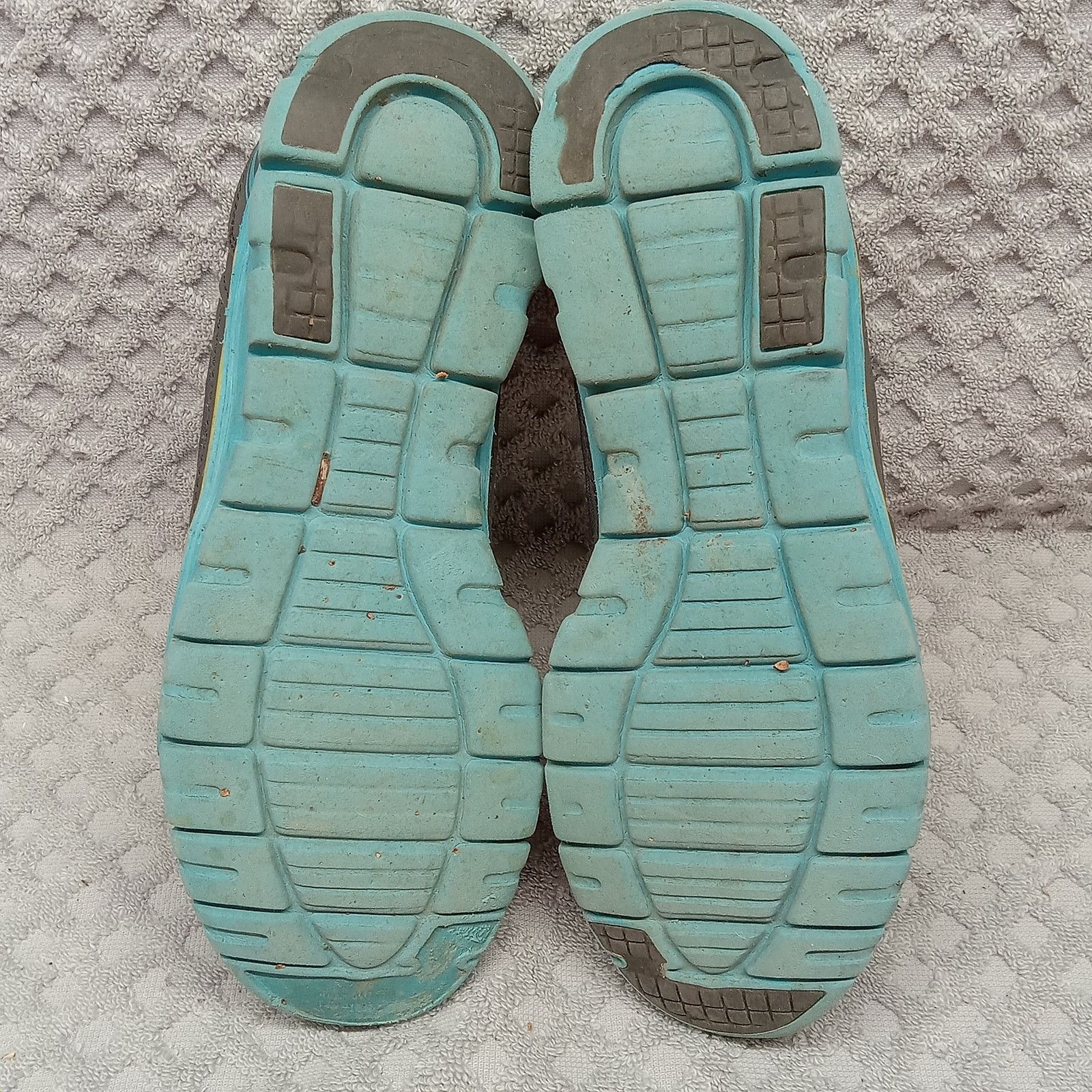 La Gear LA Gear Sneakers 8 Leather Uppers Shannon Blue Neon Yellow Size US 8 / IT 38 - 4 Thumbnail