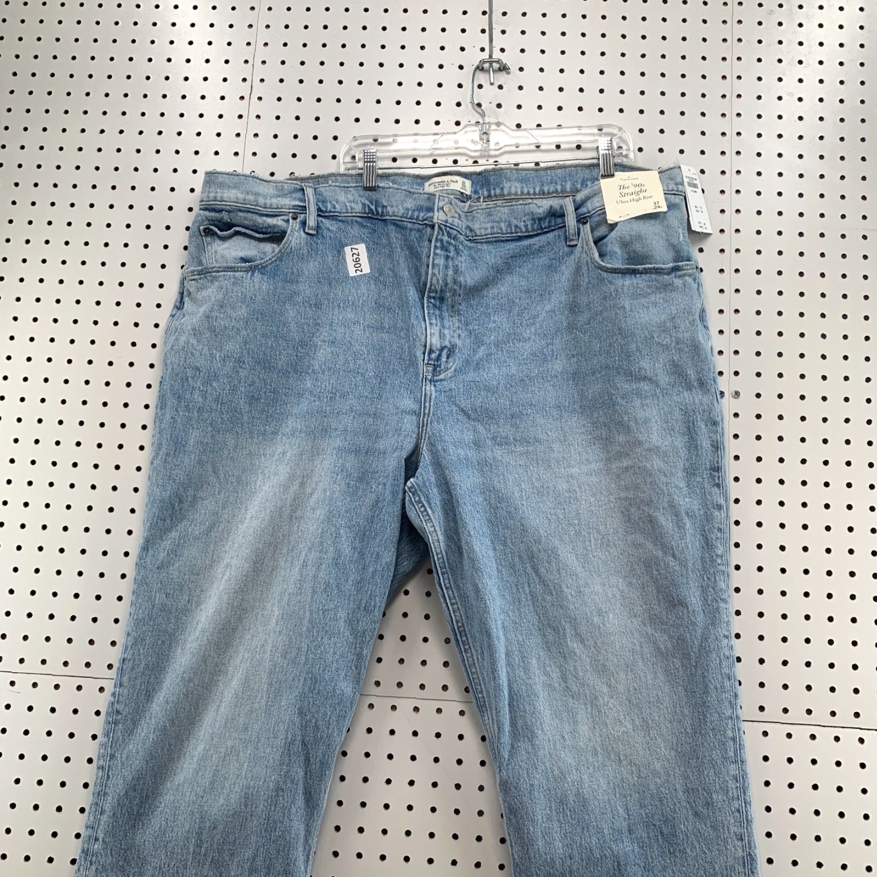 Abercrombie & Fitch VINTAGE Abercrombie & Fitch Jeans Women 90s Straight Ultra High Rise Curvy Blue Denim 37/32" Size 25" / US 0 / IT 36 - 5 Thumbnail