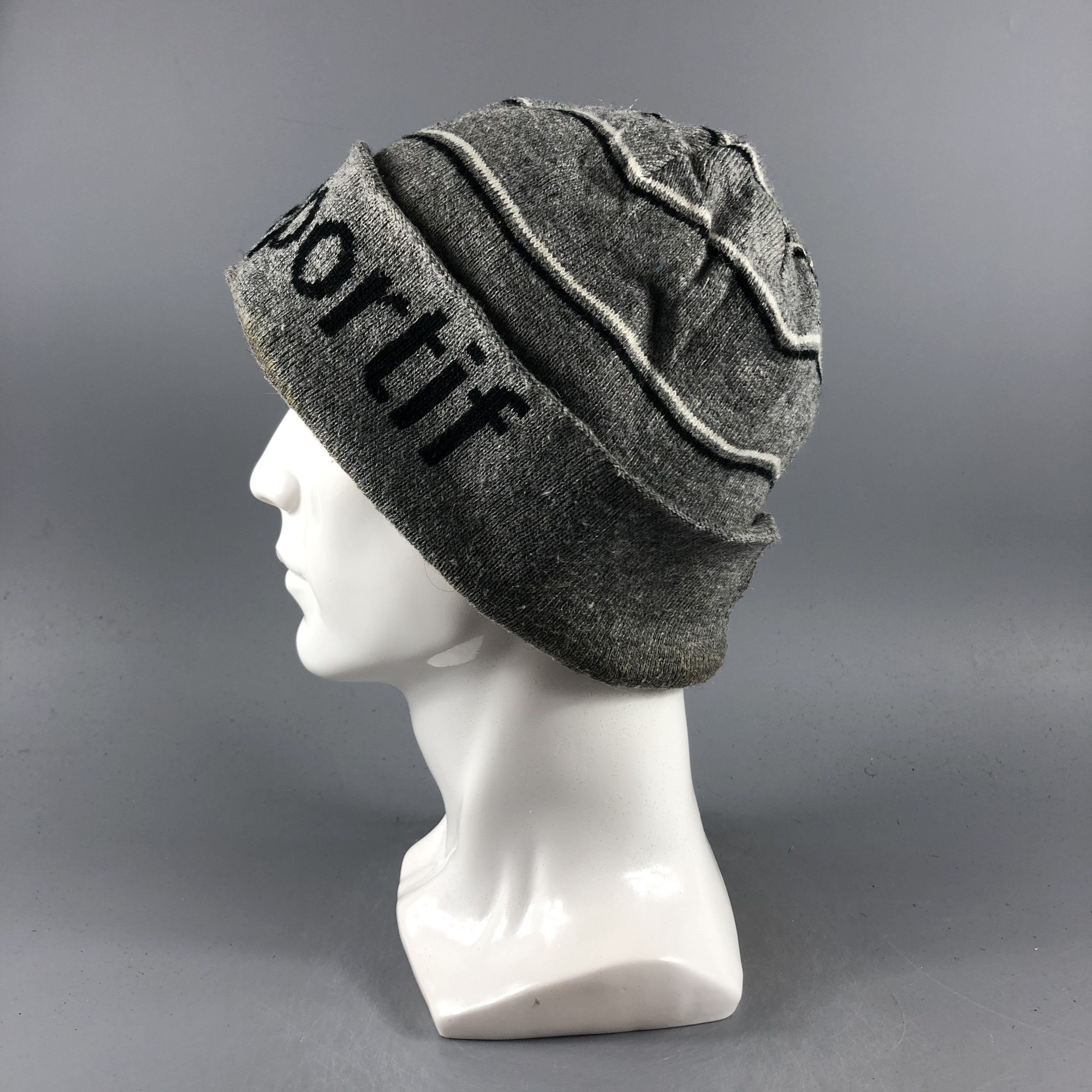 Le Coq Sportif × Vintage Le Coq Sportif Stripe eanie Snow Hat Snow Cap -D195 Size ONE SIZE - 2 Thumbnail