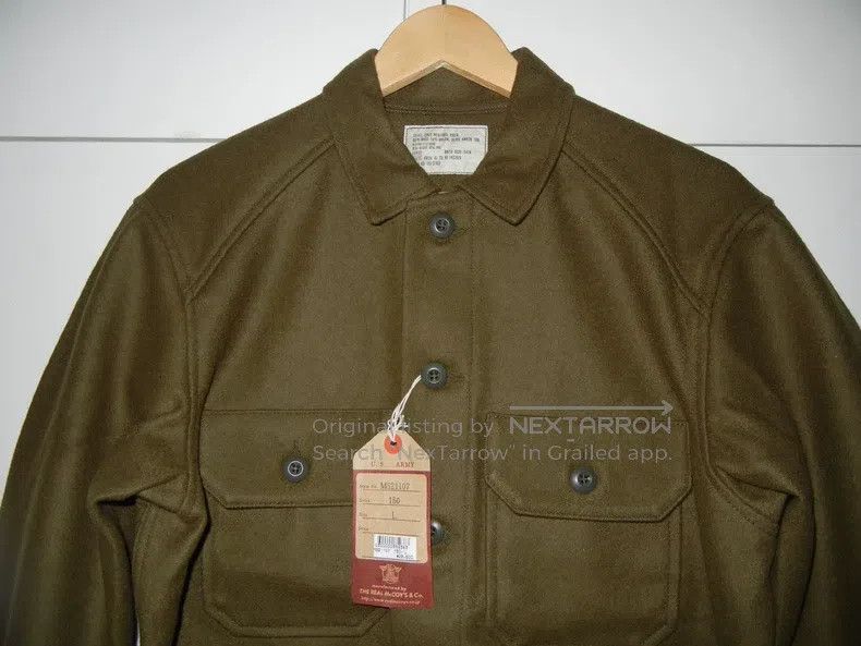 The Real McCoy's The Real McCoys Melton Tweed Coat Size US L / EU 52-54 / 3 - 2 Thumbnail