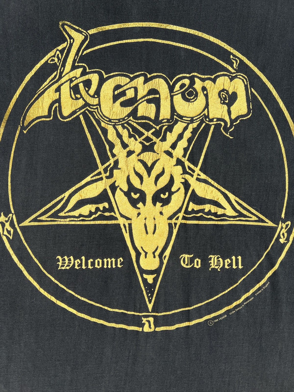 Vintage 1990s Venom Welcome Back To Hell Band Tee Size US XL / EU 56 / 4 - 4 Thumbnail