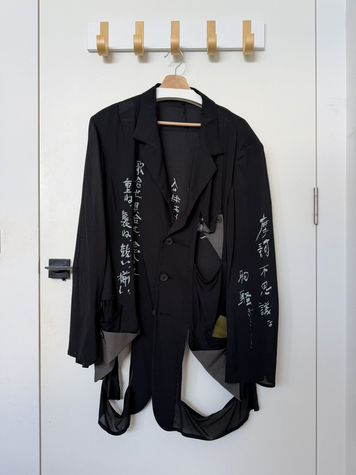 Yohji Yamamoto 25SS Modal Lawn Message Printed Jacket Size US M / EU 48-50 / 2 - 1 Thumbnail