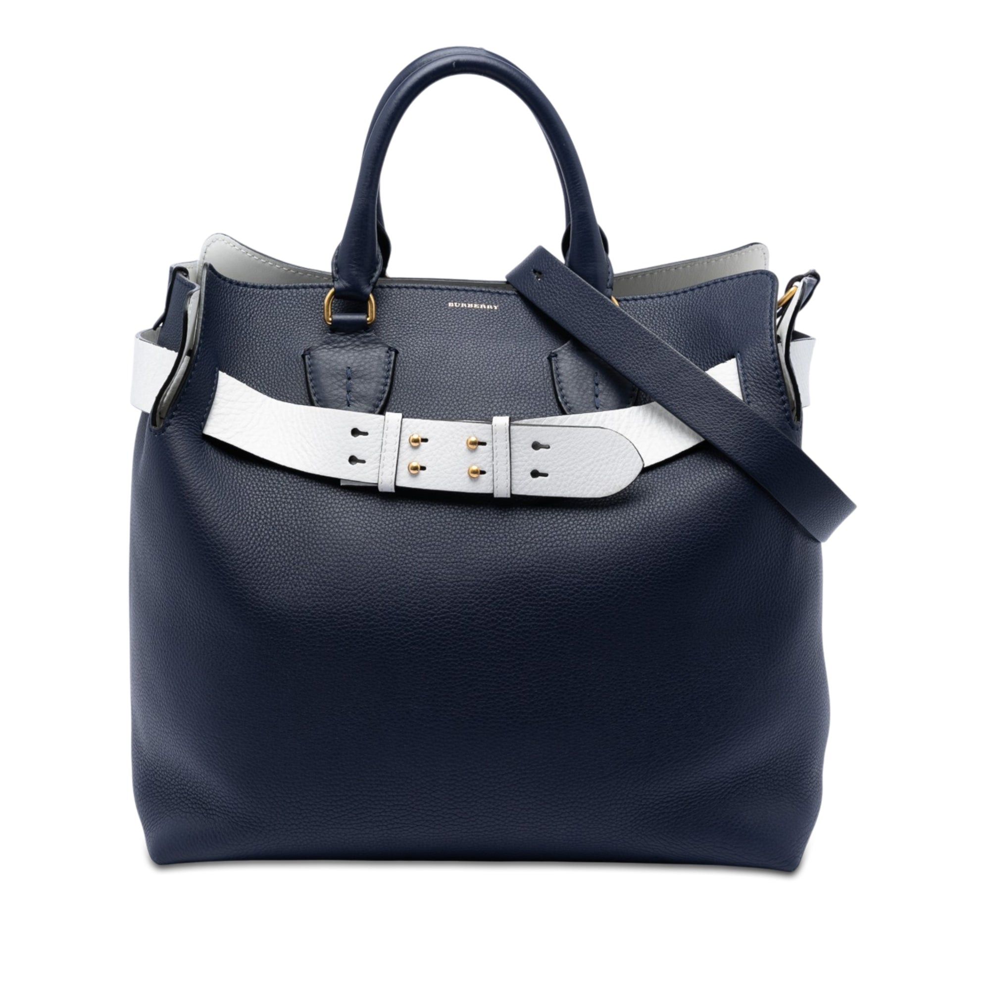 Burberry Large Bicolor Leather Belt Bag Size ONE SIZE - 1 Thumbnail
