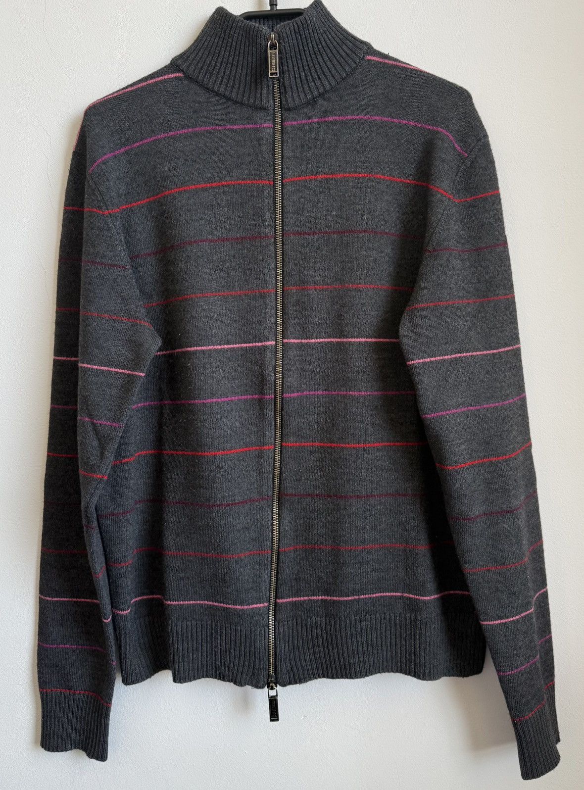 Dirk Bikkembergs Dirk Bikkembergs Vintage Zip Knit Sweater-Unisex– Logo Back Size US M / EU 48-50 / 2 - 2 Thumbnail