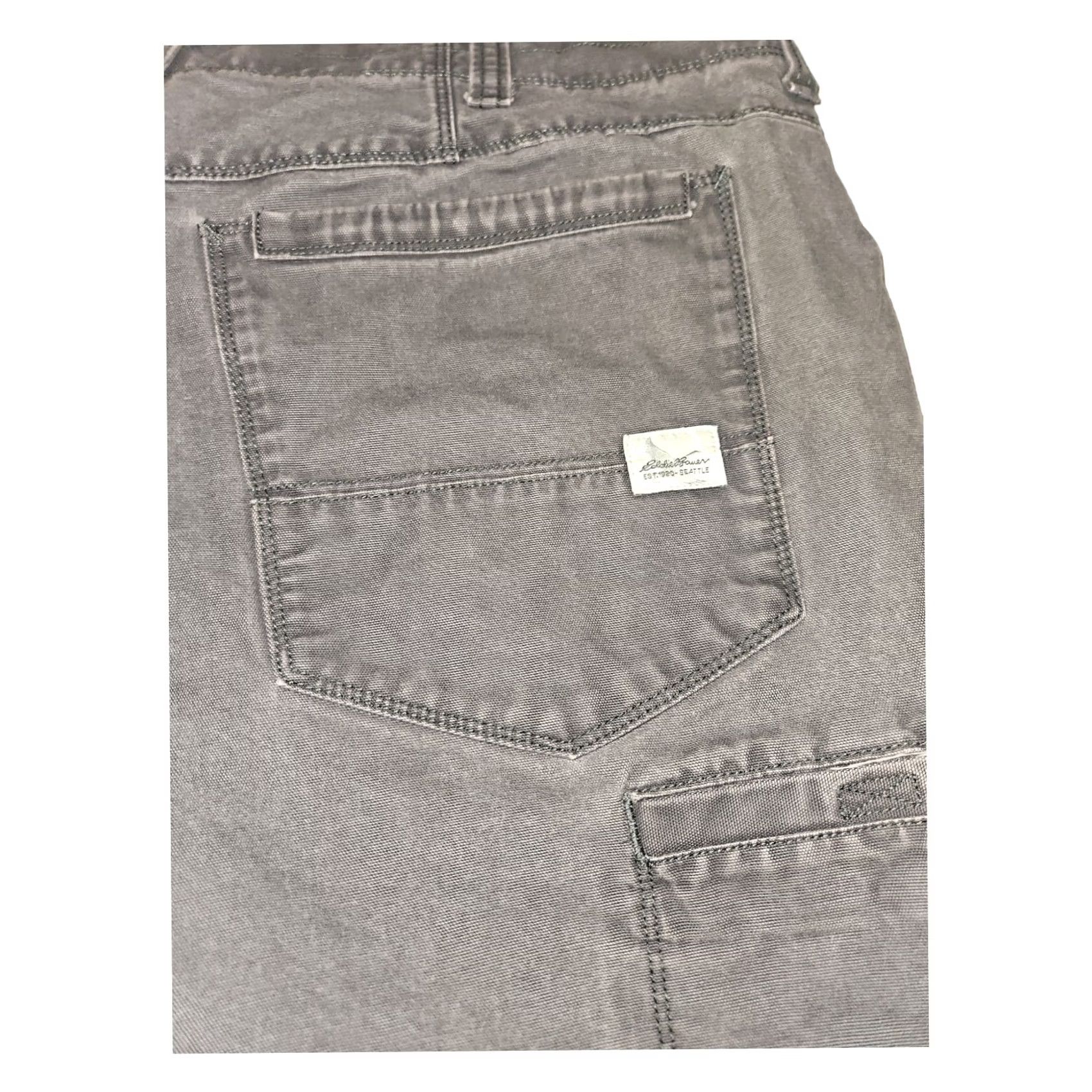 Eddie Bauer Eddie Bauer Canvas Shorts Men's 42 Gray Cargo Pocket Casual Outdoors Hiking Regular Fit 42in Waist Mens Size US 42 / EU 58 - 6 Thumbnail