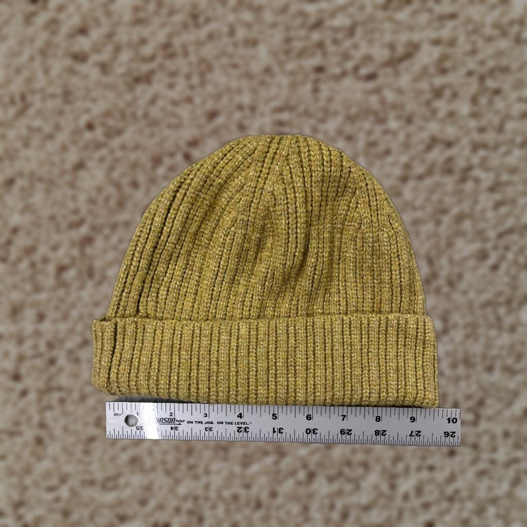 Vintage Universal Thread Beanie Womens One Size Yellow Cotton Blend Ski Winter Toque Size ONE SIZE - 1 Thumbnail