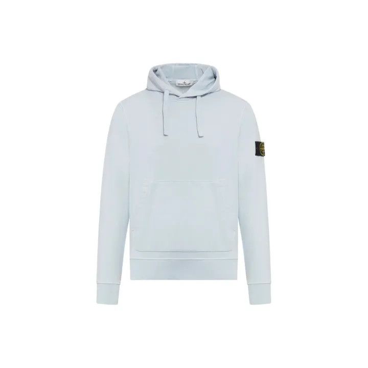 Stone Island Stone Island Light Blue Hooded Sweatshirt for Men Size US L / EU 52-54 / 3 - 1 Thumbnail