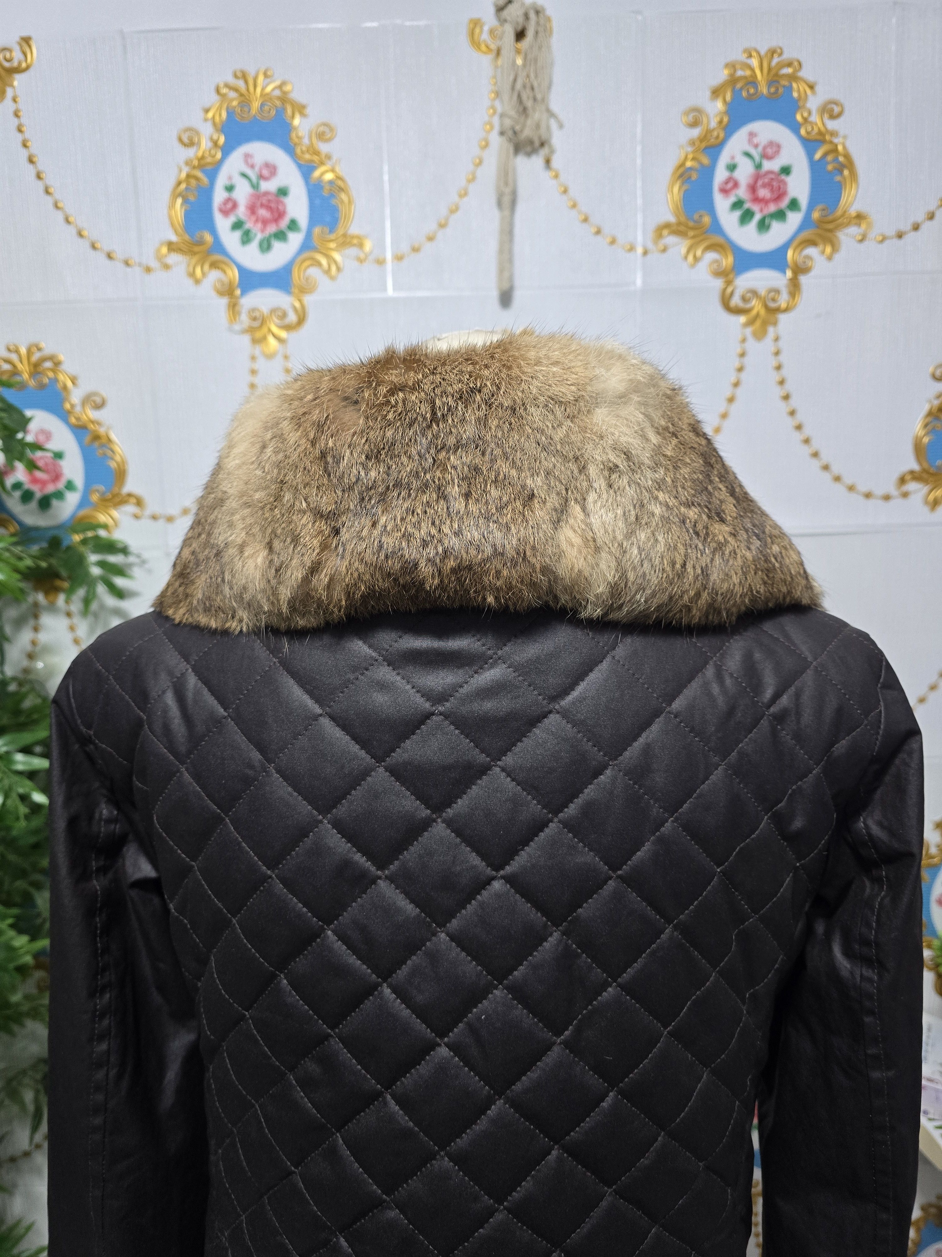 Belstaff Belstaff Gold Label quilted jacket ,wax cotton rabbit fur Size M / US 6-8 / IT 42-44 - 18 Thumbnail