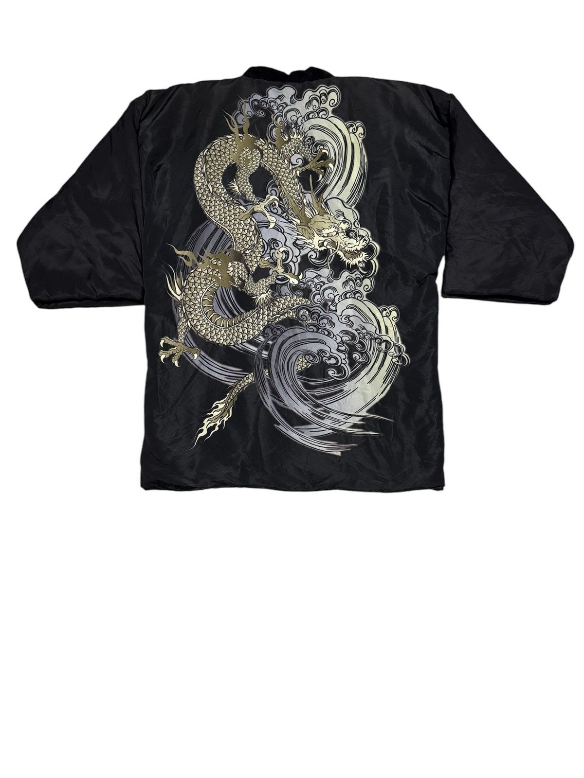 Japanese Brand × Jean Paul Gaultier × Vintage Vintage Karakuri Tamashii Dragon Big Logo Kimono Shirt Size US L / EU 52-54 / 3 - 1 Thumbnail