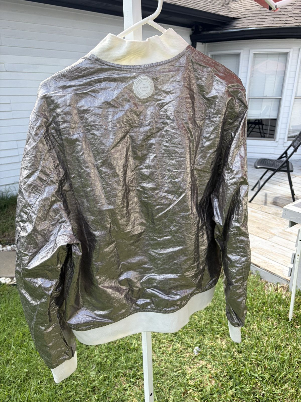 CMMN SWDN Silver Metallic Bomber Jacket Size US M / EU 48-50 / 2 - 5 Thumbnail