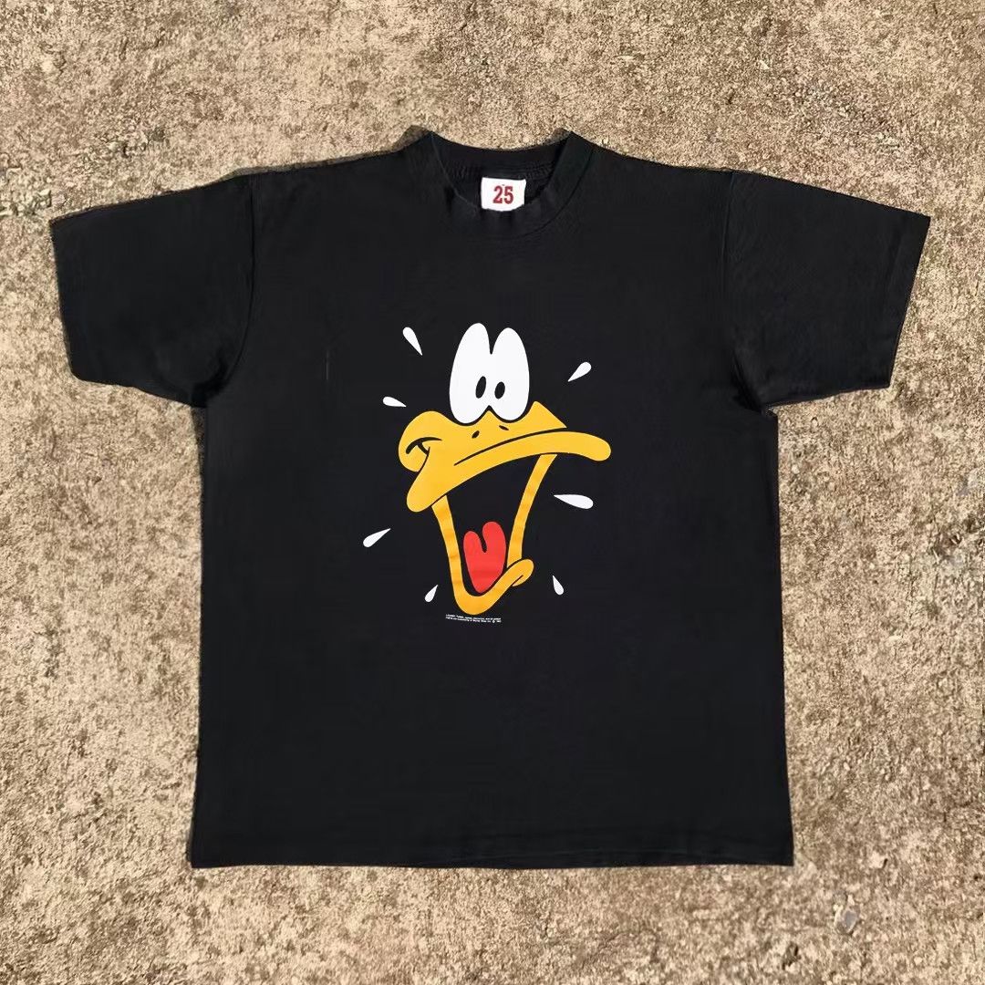 Japanese Brand × Vintage Cartoon duck pattern black casual vintage cotton t-shirt Size US M / EU 48-50 / 2 - 1 Thumbnail