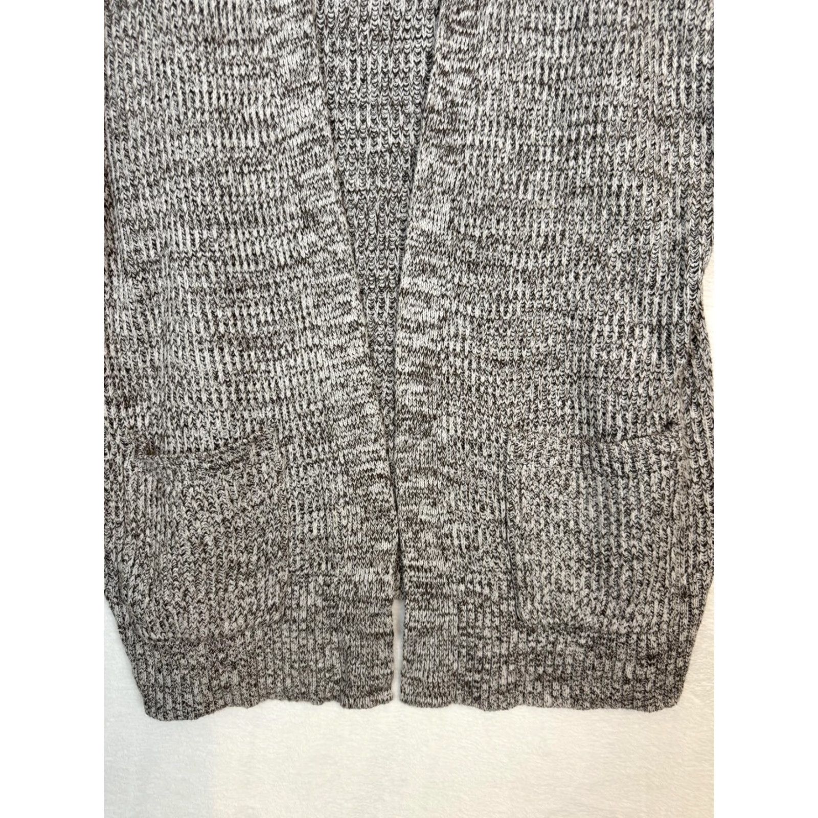 Vintage A New Day Cardigan Sweater Women’s S Long Waisted Open Front Knit V-Neck Raglan Sleeve Brown Size S / US 4 / IT 40 - 4 Thumbnail