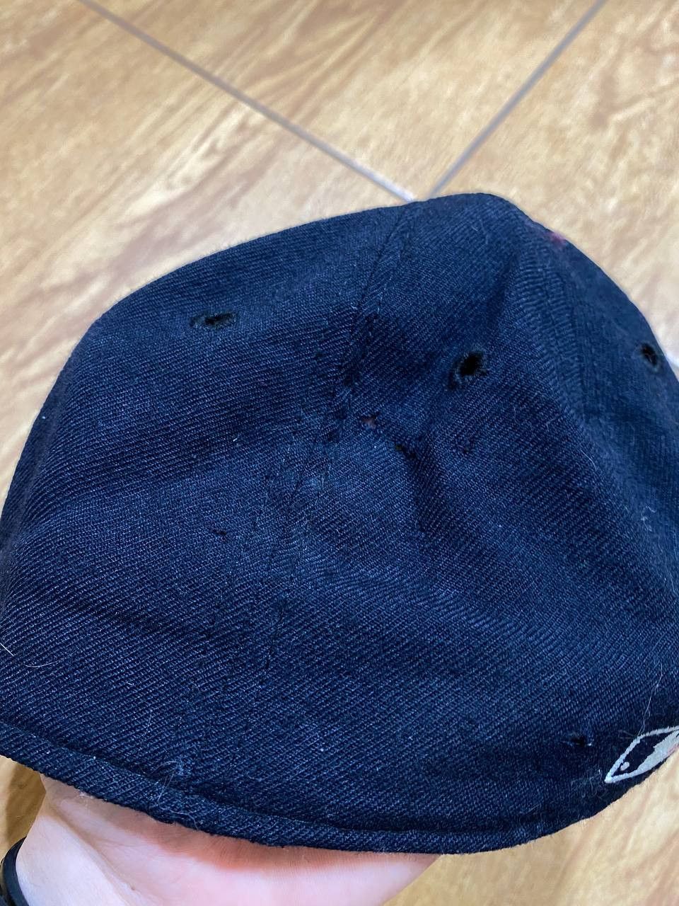 New Era Hats big logo Vintage New Era black Cap NBA Y2K 100% Wool Size ONE SIZE - 11 Thumbnail