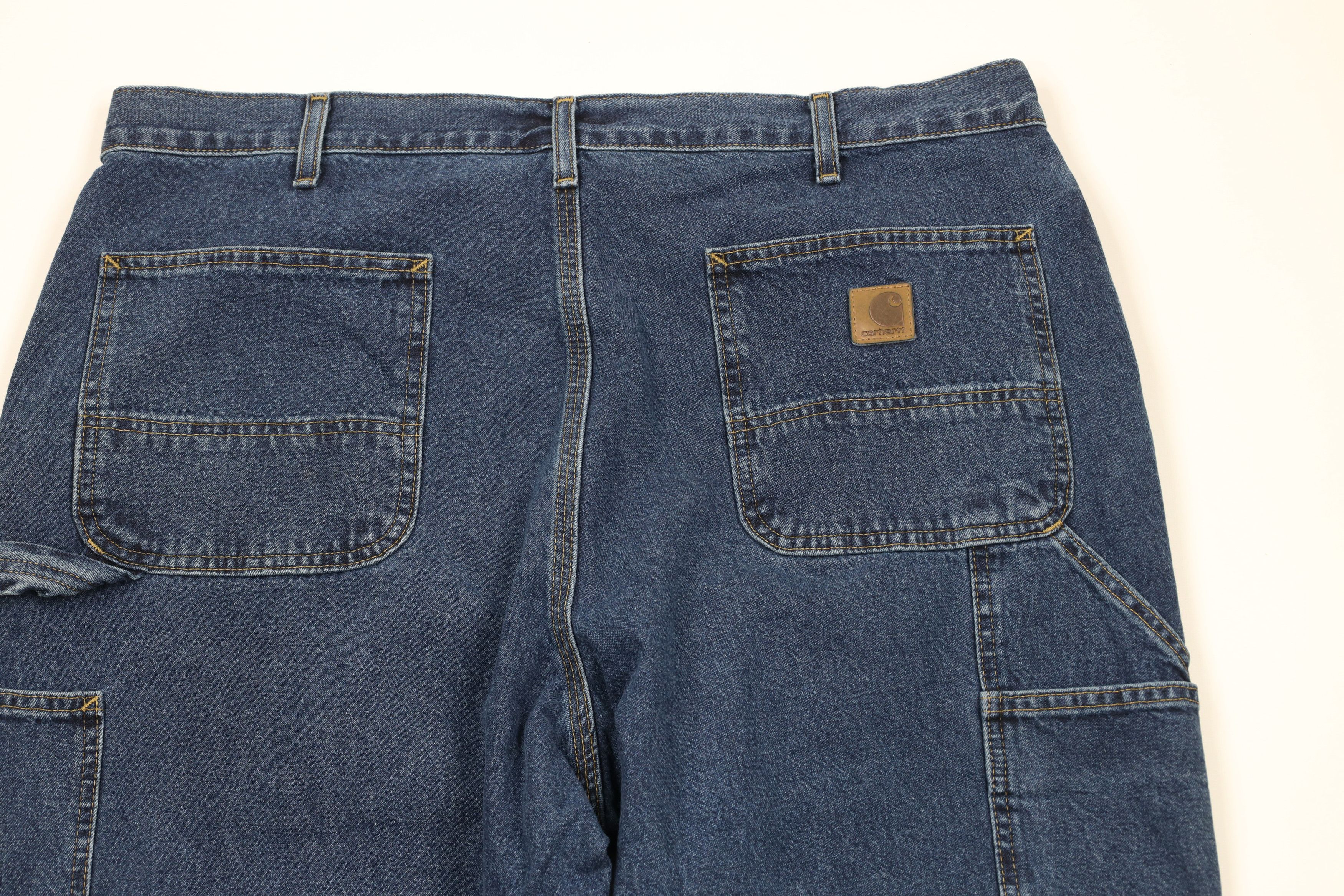 Carhartt × Vintage Vintage Carhartt Spell Out Wide Leg Dungaree Denim Jeans Size US 40 / EU 56 - 11 Thumbnail