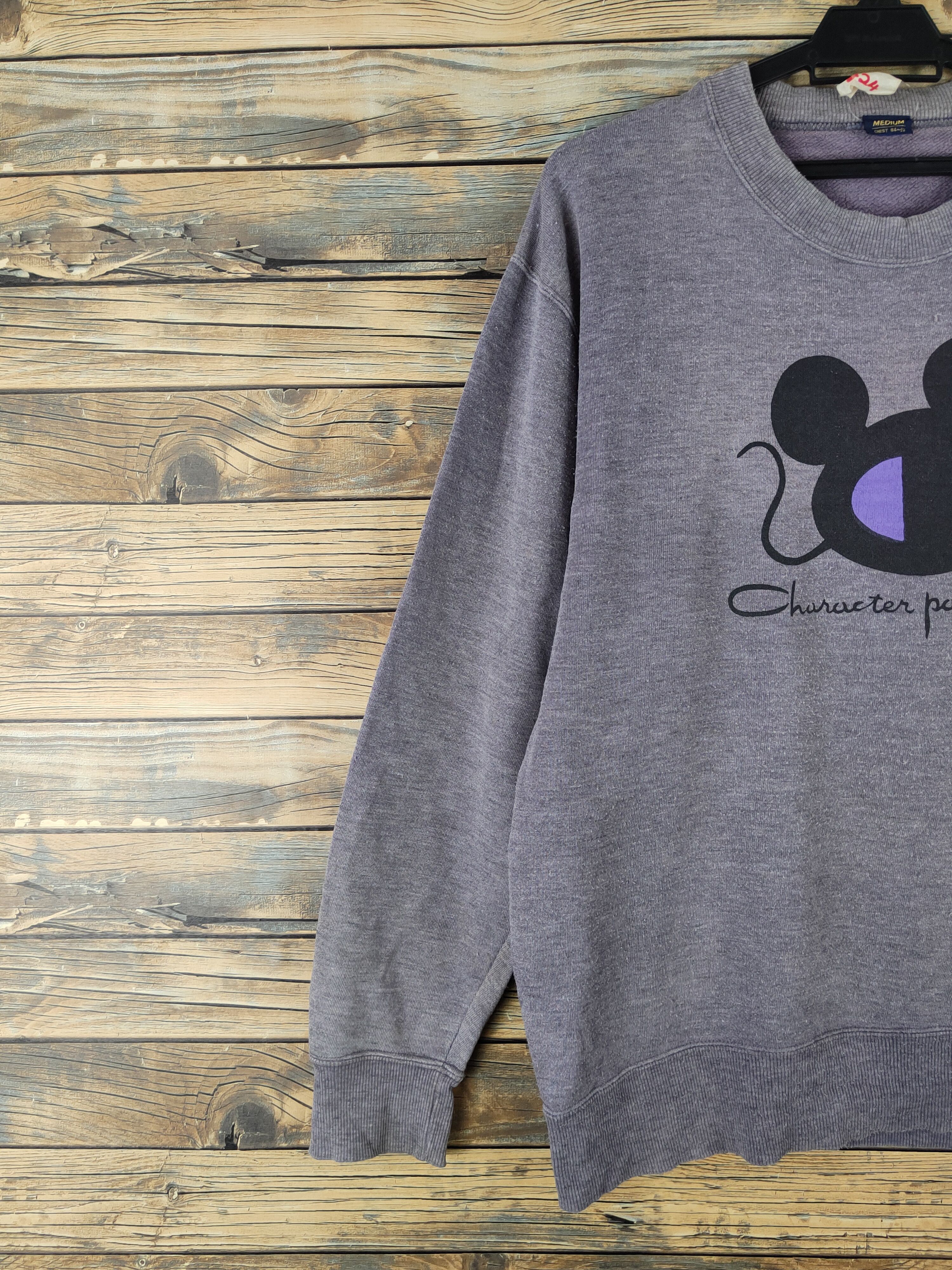Japanese Brand DL character paradise champion Purple Faded Sweatshirts #424 Size US M / EU 48-50 / 2 - 4 Thumbnail