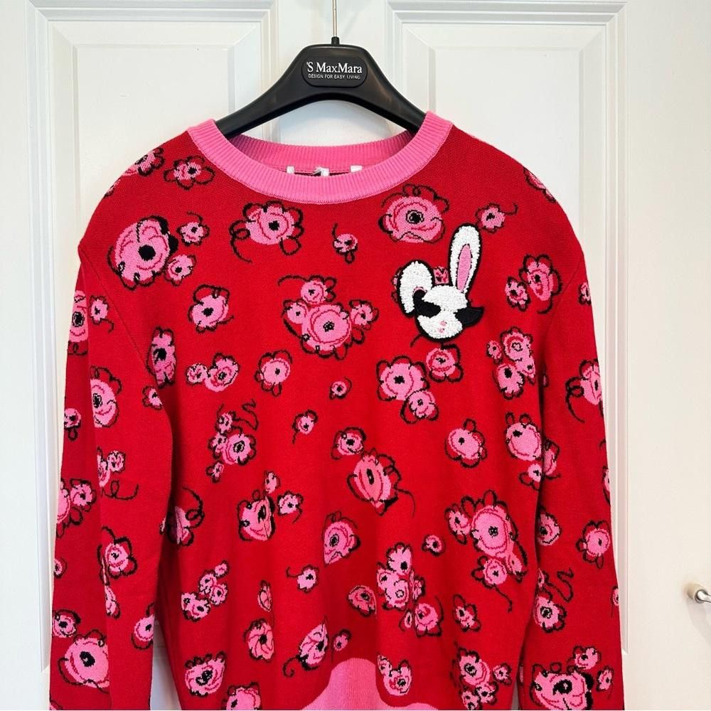 Designer Marella by Max Mara Label-cut Jacquard Sweater with Patch M Size M / US 6-8 / IT 42-44 - 2 Thumbnail