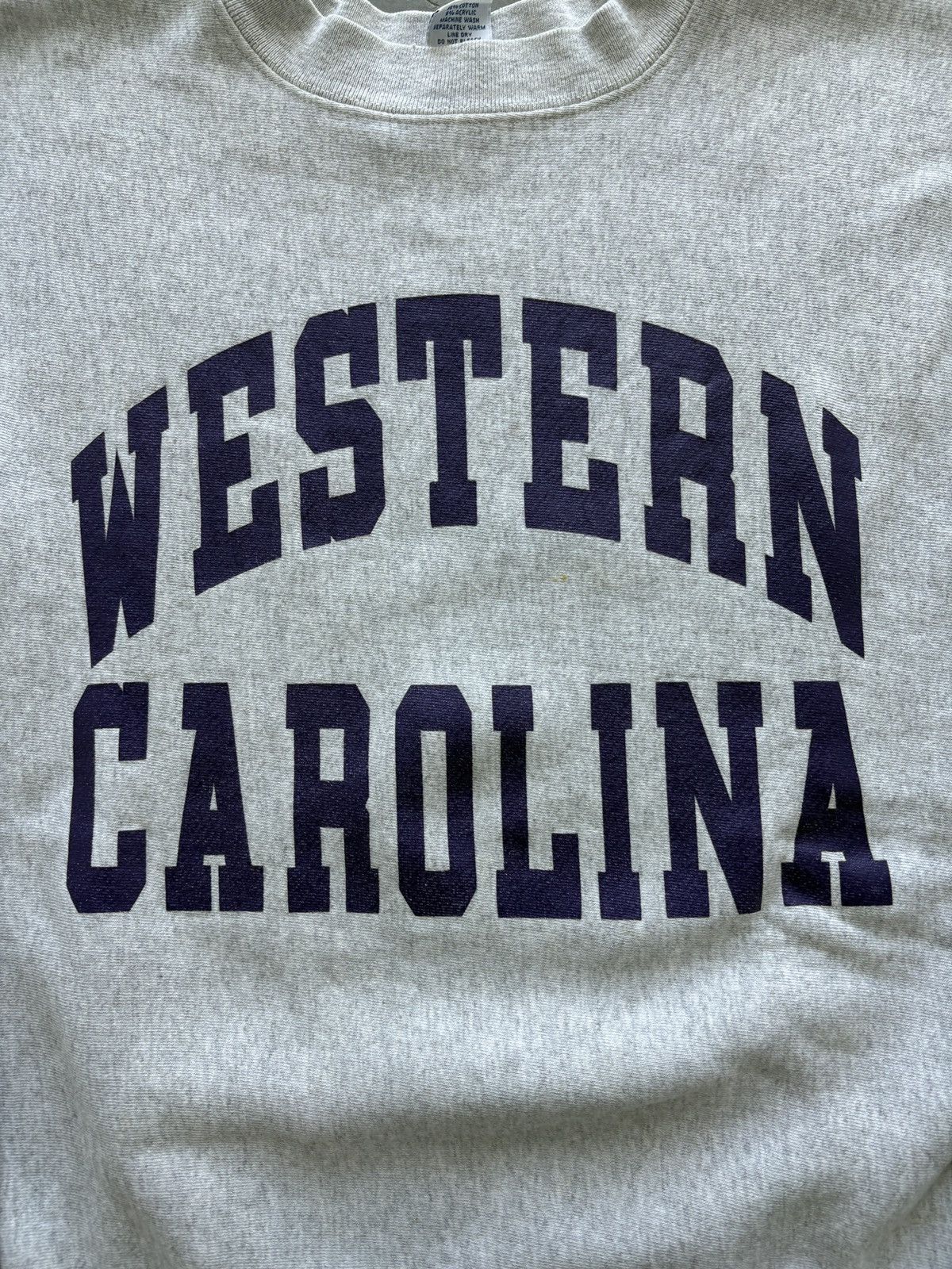 Soffe Vintage 90s Western Carolina Reverse Weave Style Sweatshirt Size US L / EU 52-54 / 3 - 2 Thumbnail