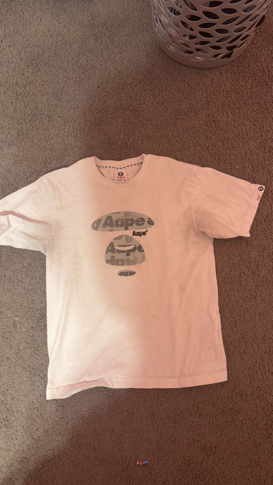 Aape Aape White Printed T Shirt Size US M / EU 48-50 / 2 - 1 Thumbnail