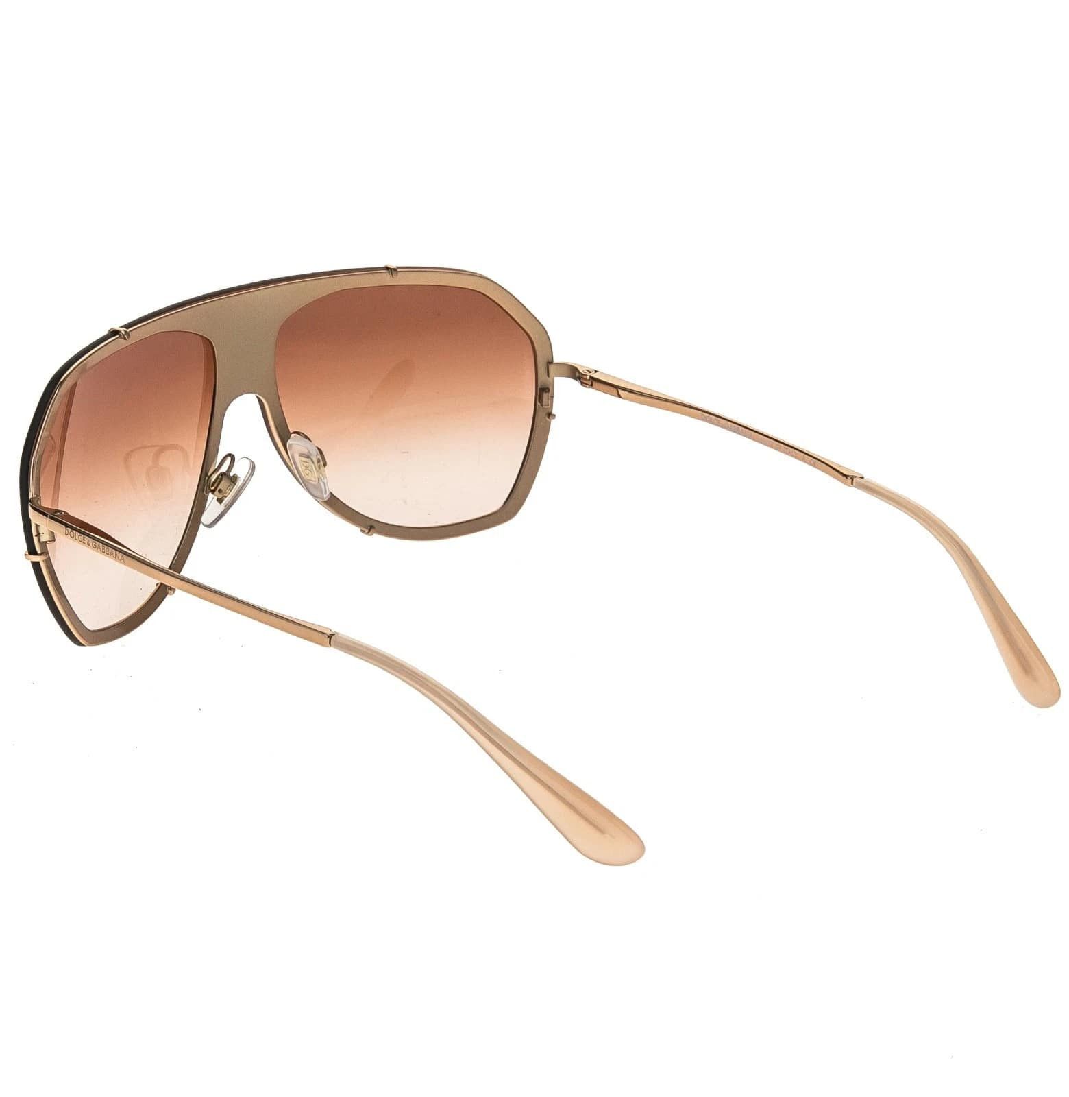 Dolce & Gabbana DOLCE & GABBANA DG2162 2162 Rose Gold Aviator Sunglasses Size ONE SIZE - 7 Thumbnail