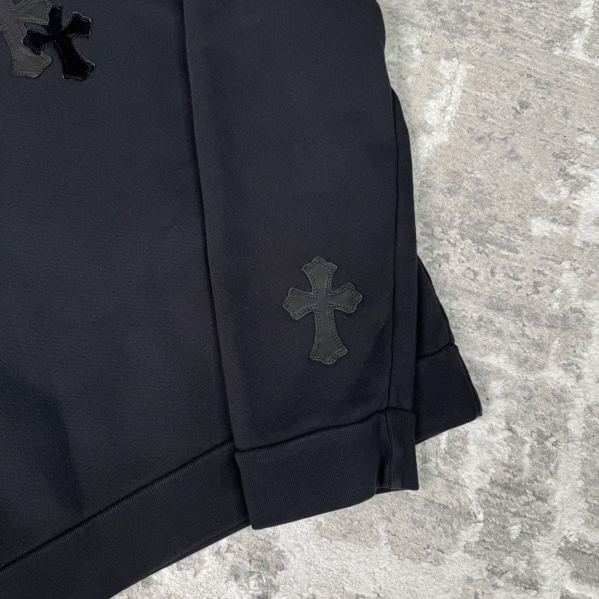Chrome Hearts Leather multi patch cross pullover crewneck sweatshirt Size US M / EU 48-50 / 2 - 6 Thumbnail