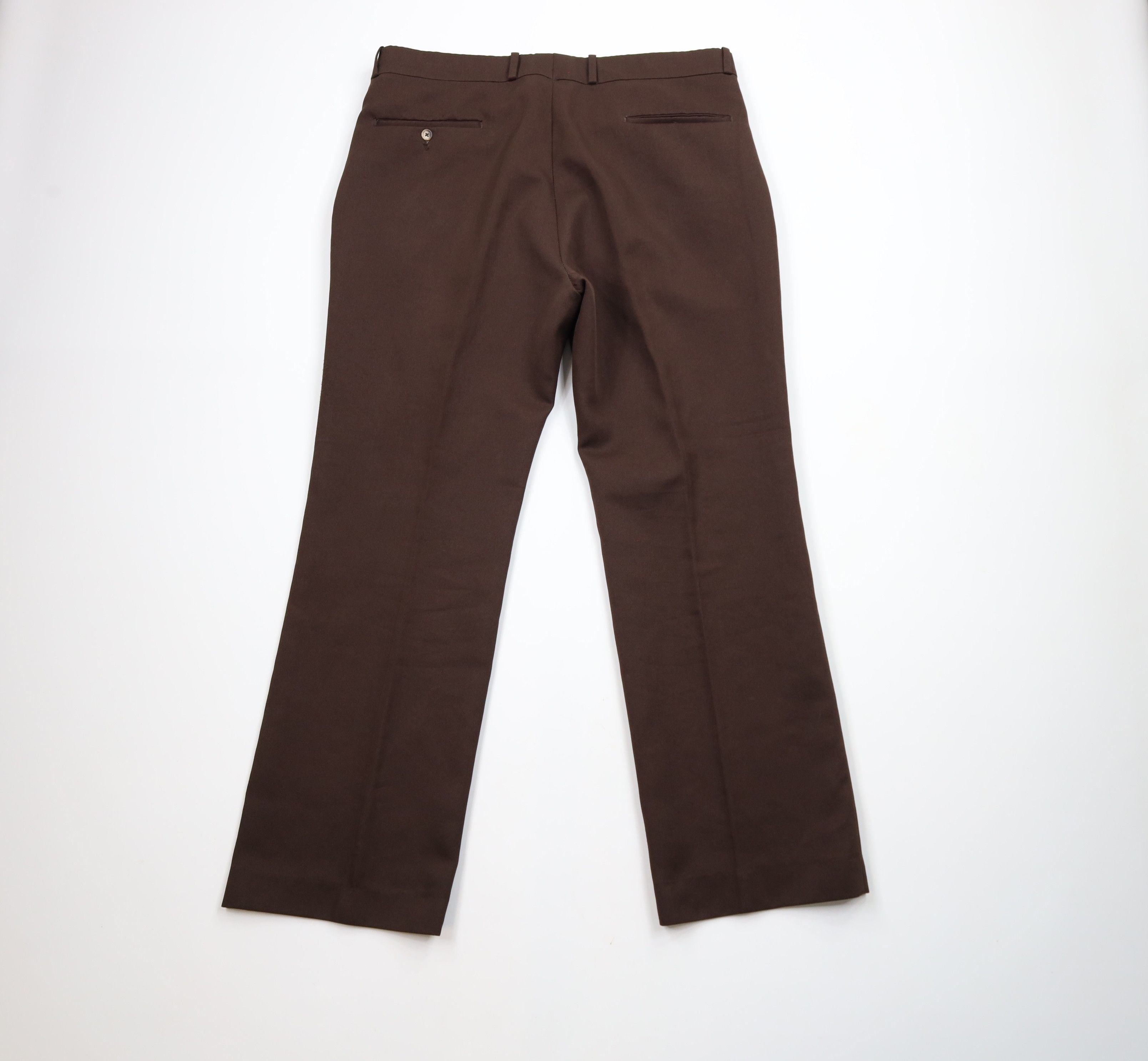 Vintage Vintage 70s Streetwear Wide Leg Bell Bottoms Pants Brown USA Size US 36 / EU 52 - 9 Thumbnail