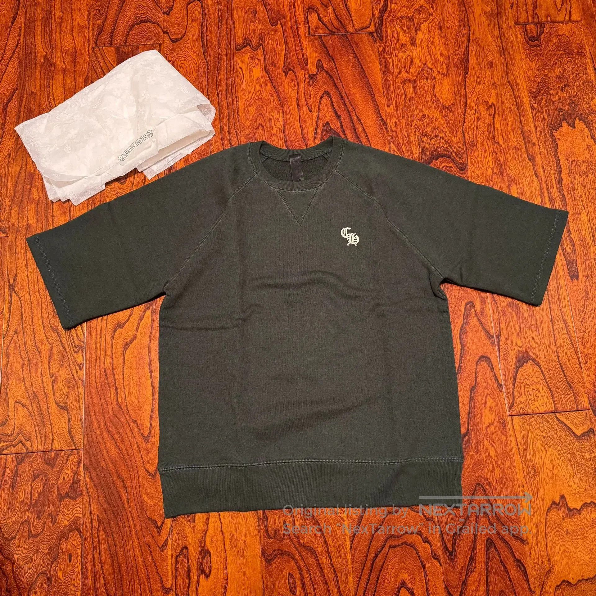 Chrome Hearts chrome hearts green embroidered short sleeve sweatshirt. Size US M / EU 48-50 / 2 - 1 Thumbnail