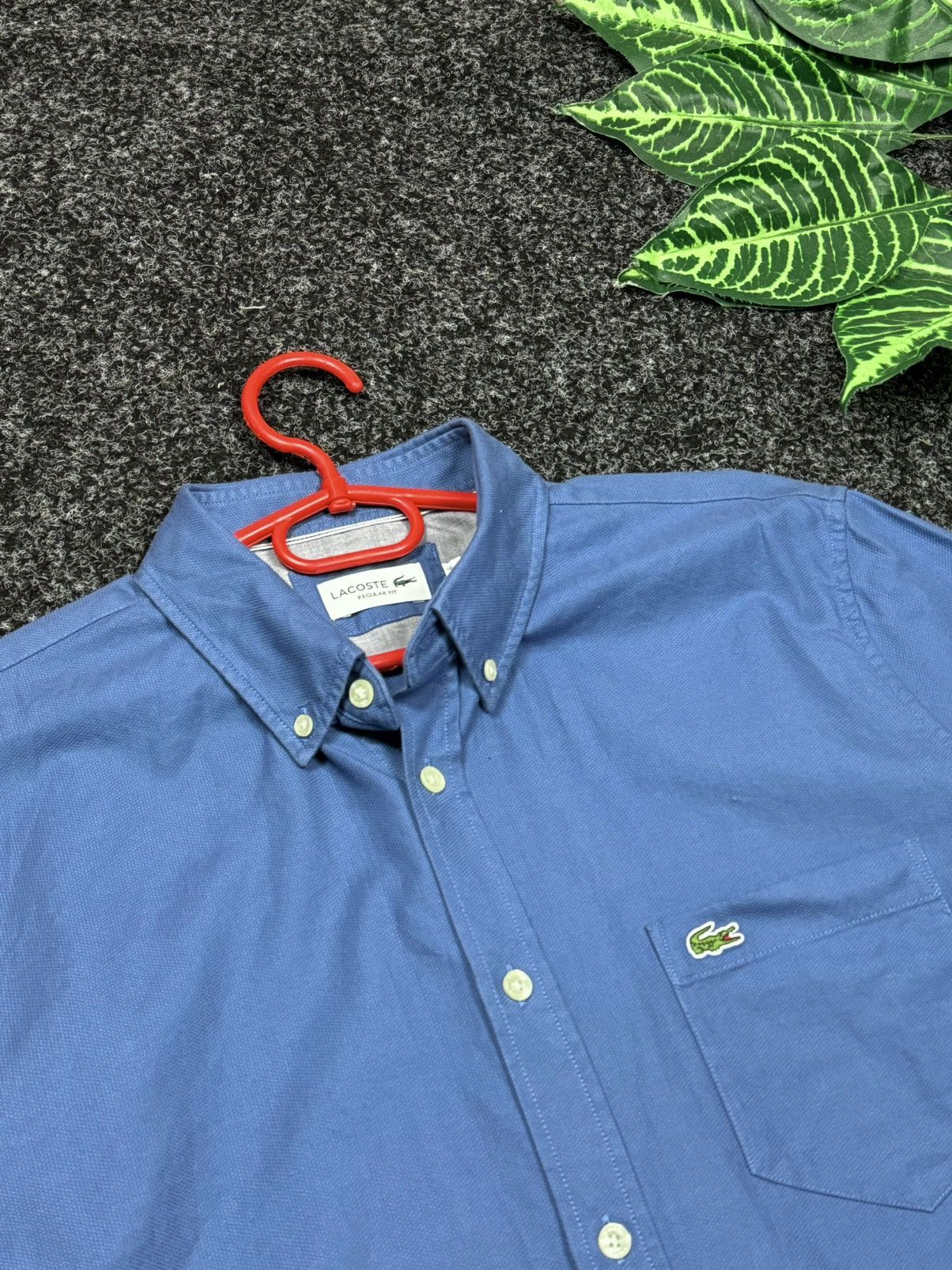 Lacoste × Vintage Lacoste Short-sleeved shirt 👔 Size L Size US L / EU 52-54 / 3 - 10 Thumbnail