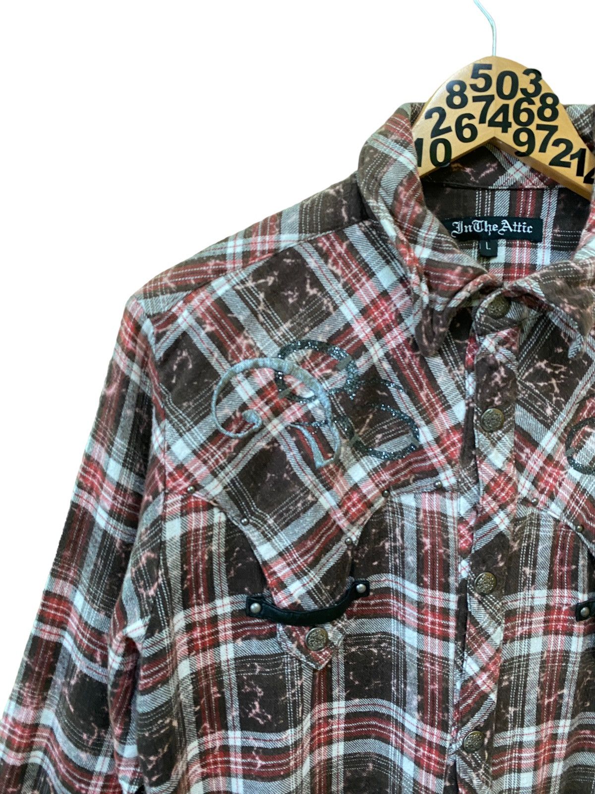 In The Attic IN THE ATTIC Plaid Embroidery Flannel Size US M / EU 48-50 / 2 - 4 Thumbnail