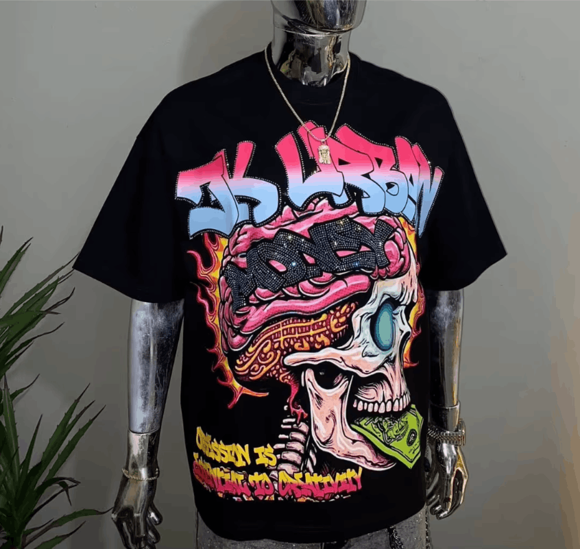 Japanese Brand Skull Print Retro Style Top Y2K Size US M / EU 48-50 / 2 - 4 Thumbnail